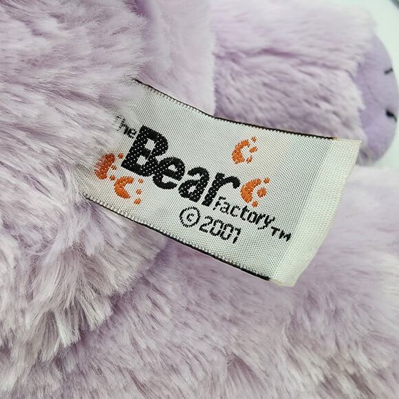 Bear Factory Hippo Plush 17" Light Purple Hippopotamus Stuffed Animal Toy 2001 - Picture 8 of 9